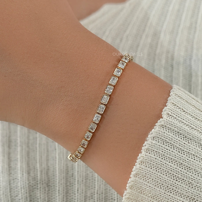East West Radiant Lab Diamond Tennis Bracelet 