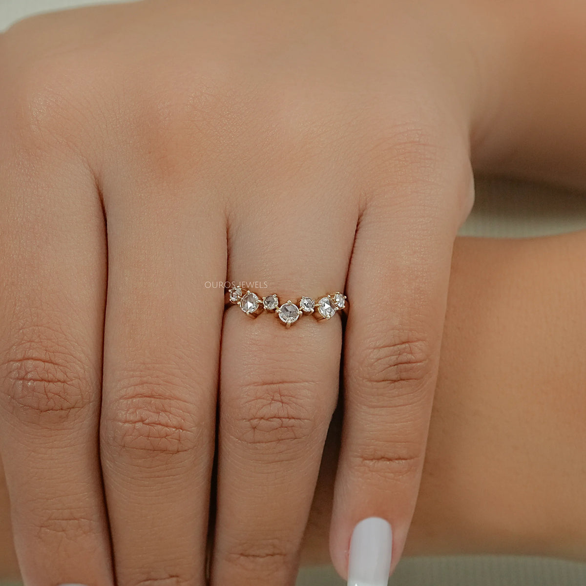 Toi Et Moi Pear Lab Grown Diamond Bypass Engagement Ring