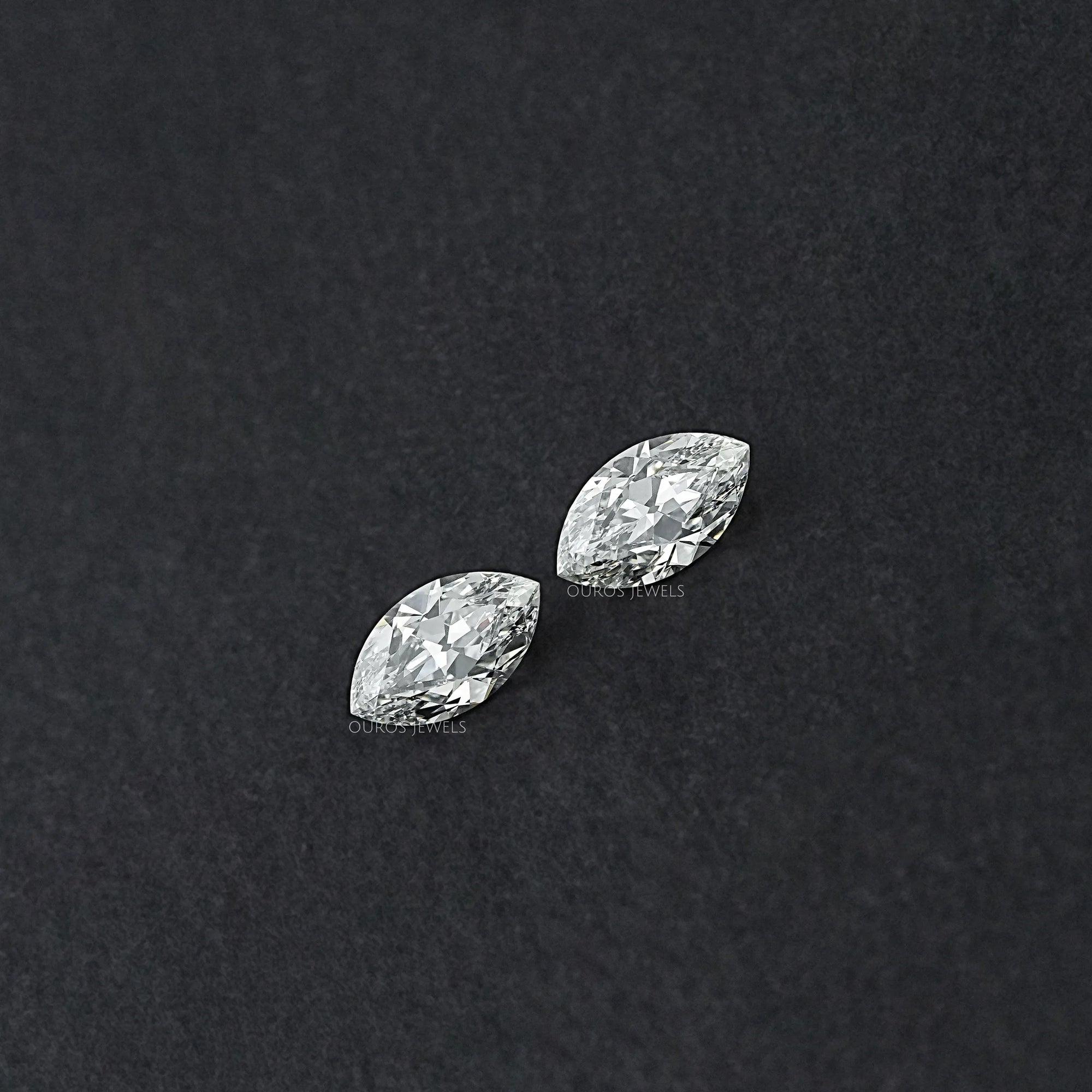 Old Mine Marquise Lab Diamond Matching Pair Loose