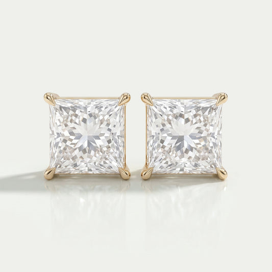 Princess Diamond Stud Earrings For Women Earrings