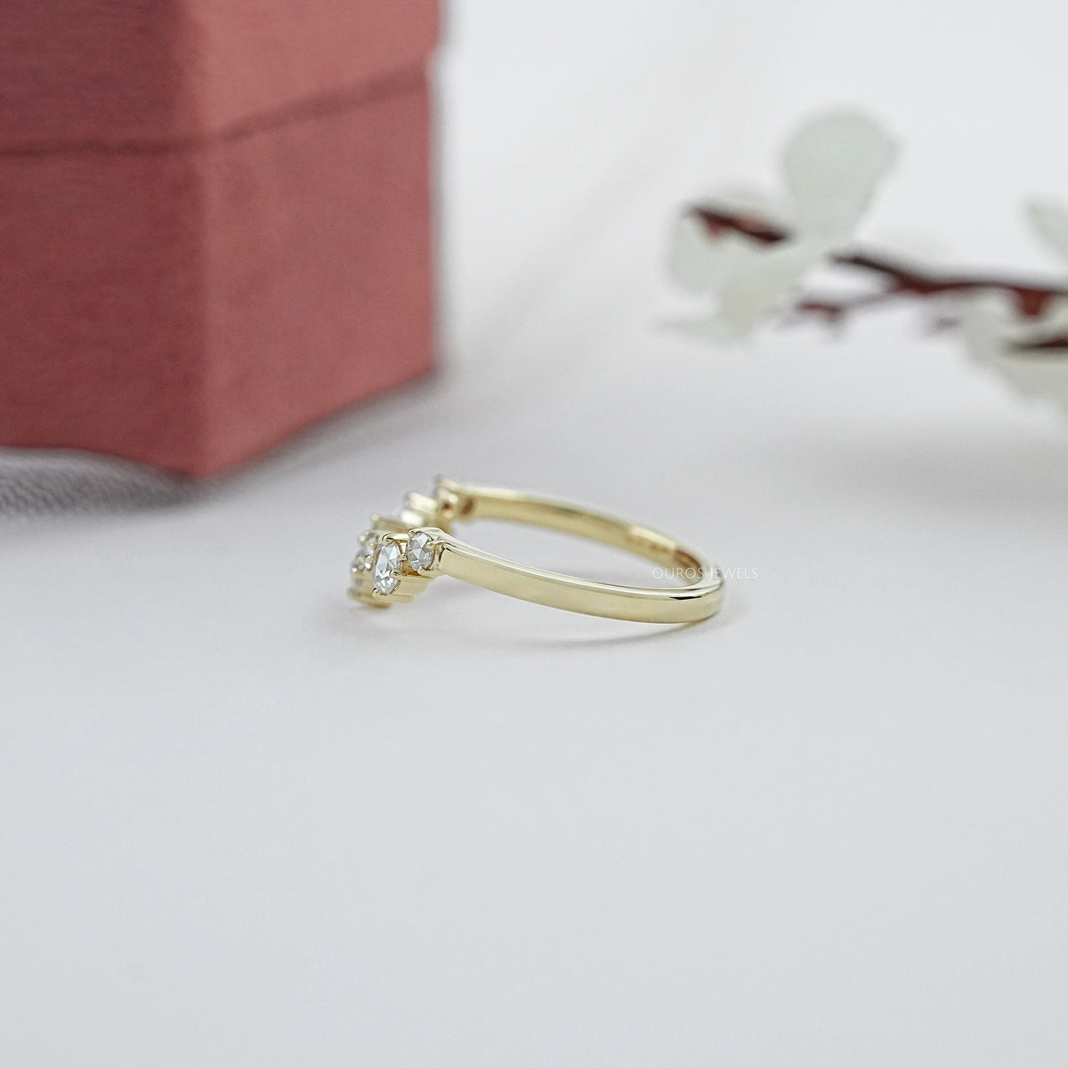 Toi Et Moi Pear Lab Grown Diamond Bypass Engagement Ring