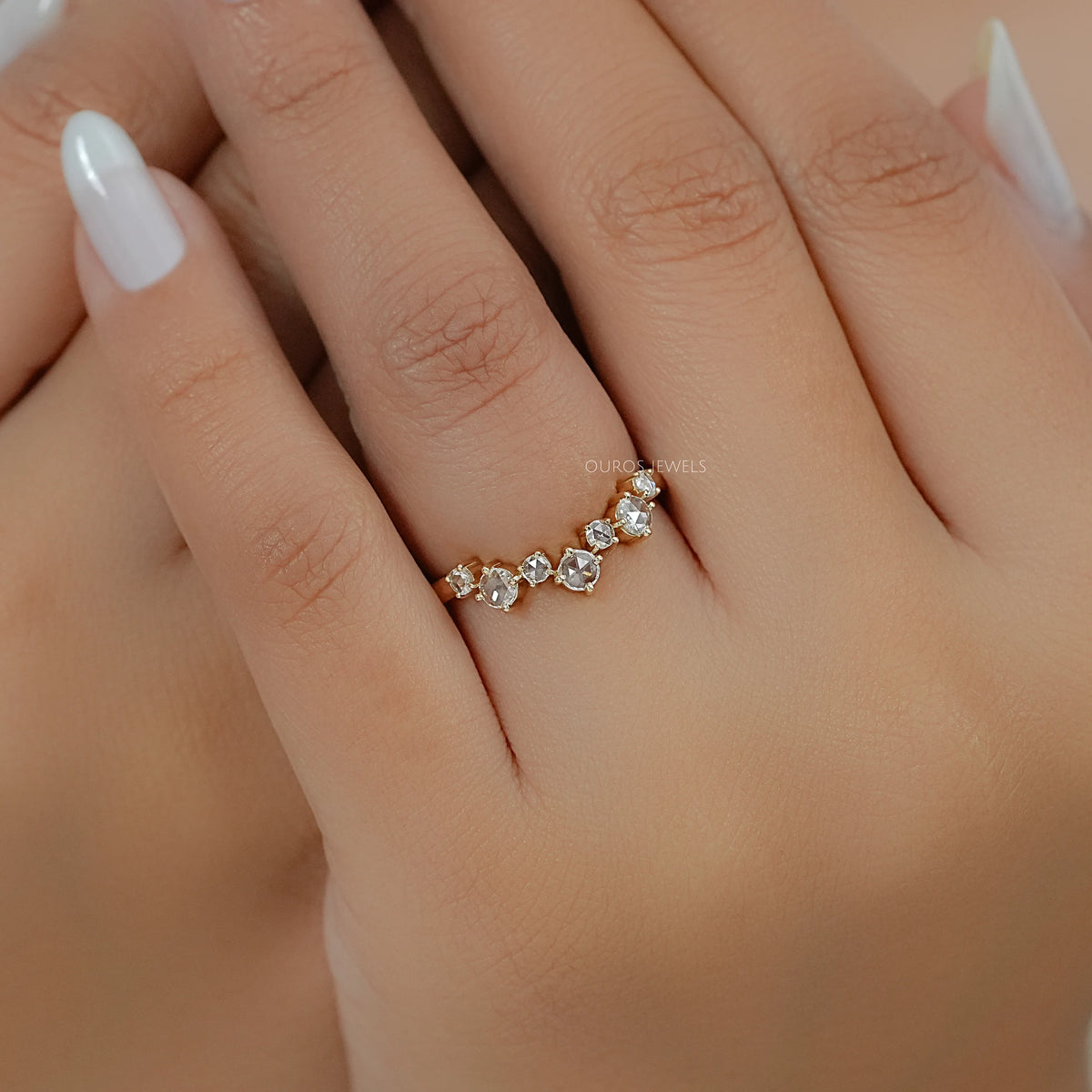Toi Et Moi Pear Lab Grown Diamond Bypass Engagement Ring