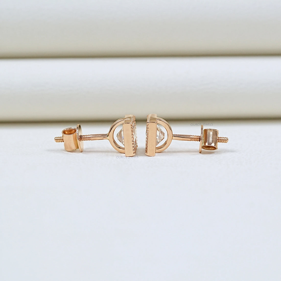 French Cut Lab Grown Diamond Earrings Earring