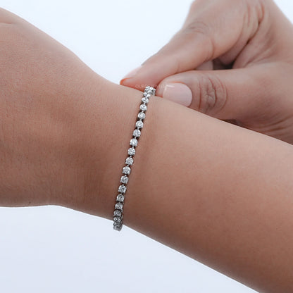 Brilliant Round Lab Diamond Tennis Bracelet Bracelet