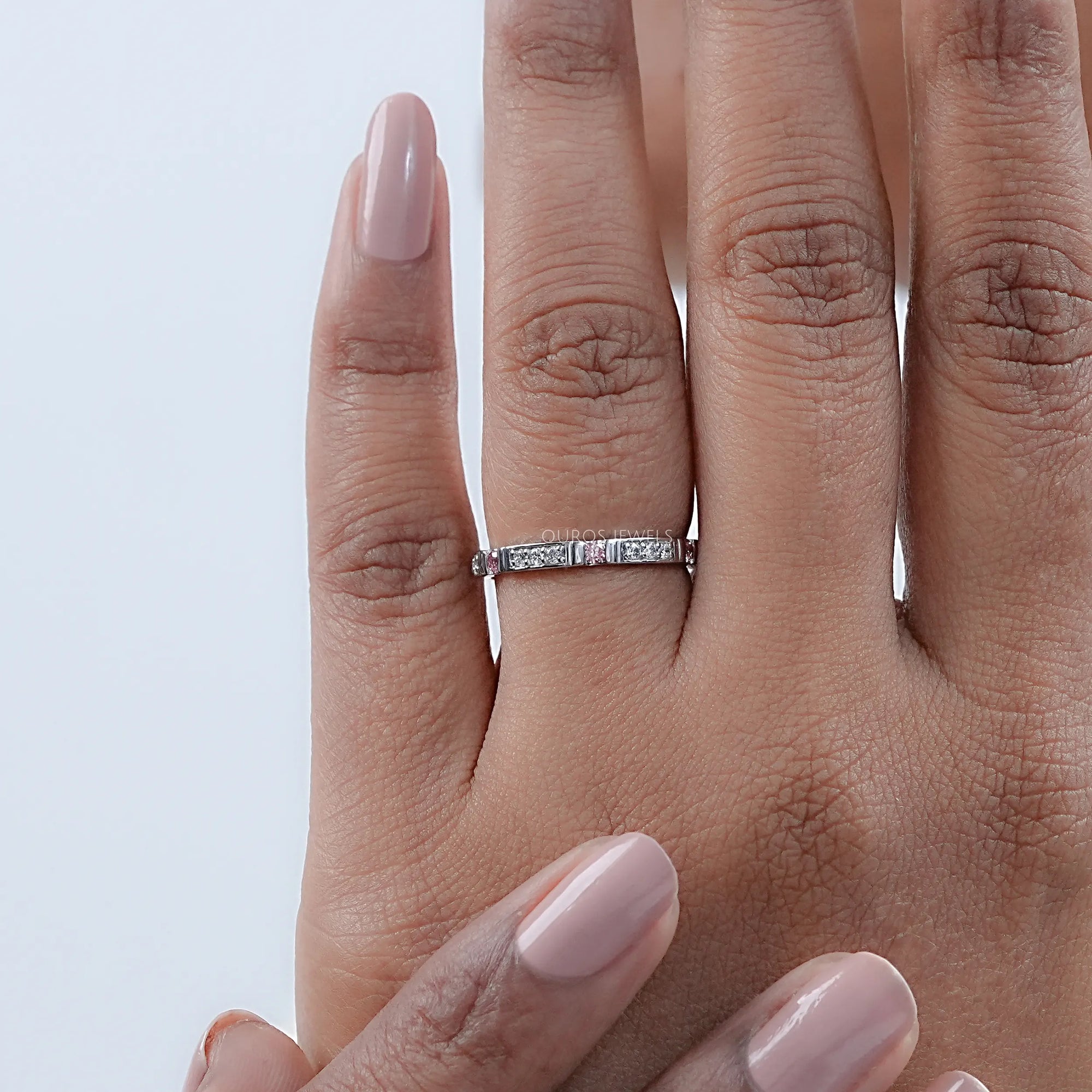 Round Cut Lab Diamond Stacking Band Rings