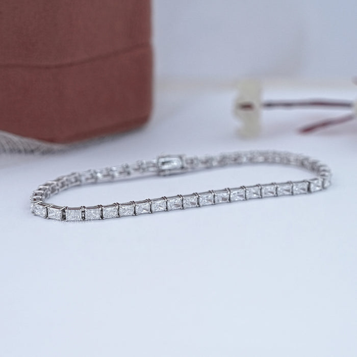 East West Radiant Lab Diamond Tennis Bracelet 