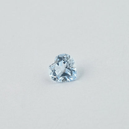 Light Blue Heart Lab Grown Gemstone Loose