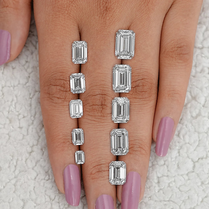 Emerald Cut Lab Grown Loose Diamonds