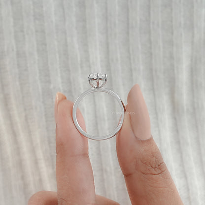 Marquise Cut Diamond Solitaire Engagement Ring Rings