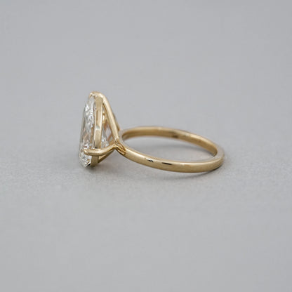 Pear Dual Lab-Grown Diamond Engagement Ring Ring