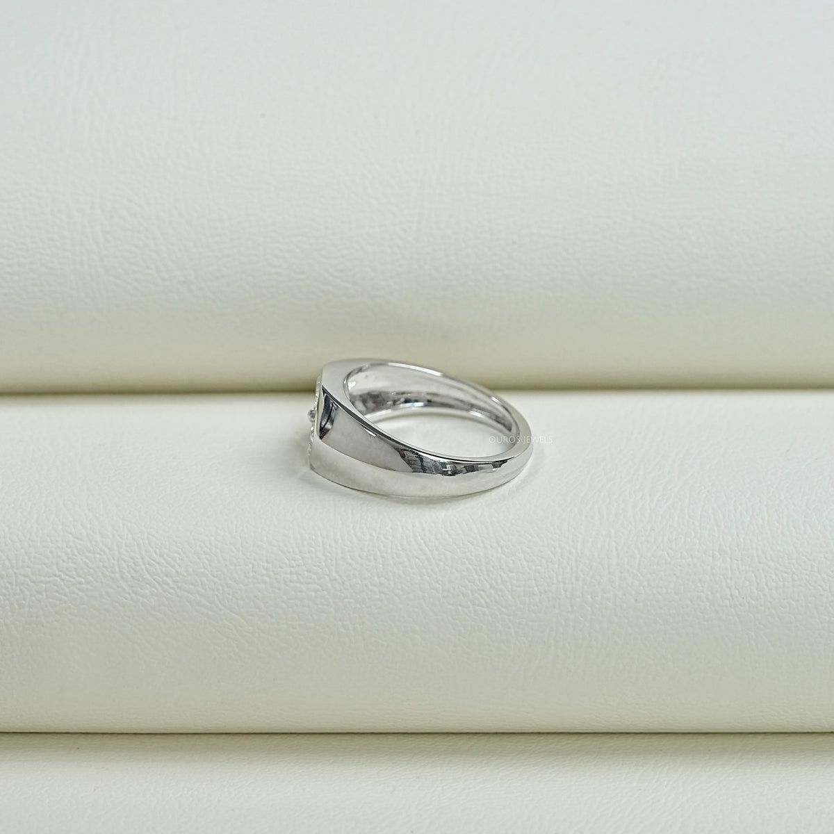 Triangle Lab Diamond Wedding Band