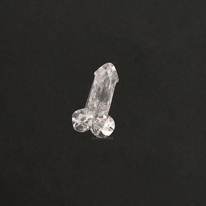 Penis Shape Lab Grown Diamond Loose