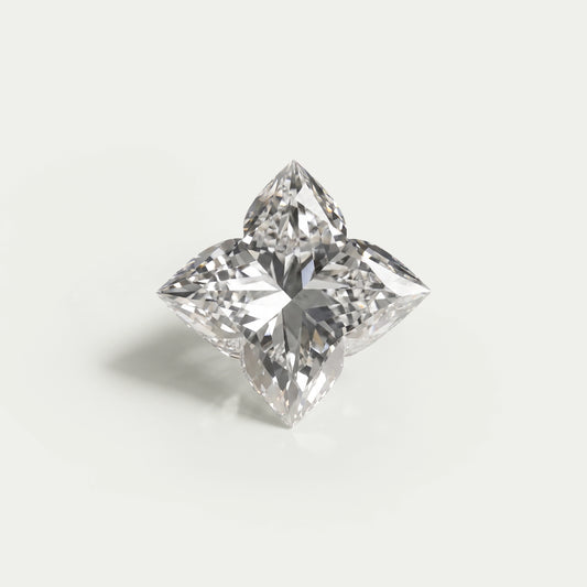 Antique Lily Cut Lab Grown Loose Diamond Loose