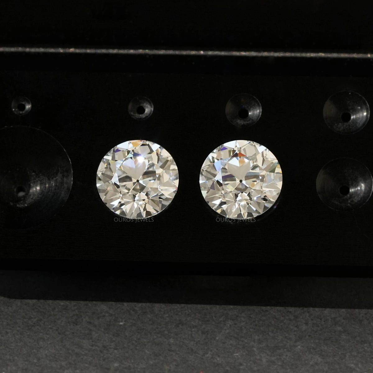 Old European Round Lab Diamond Pair Loose