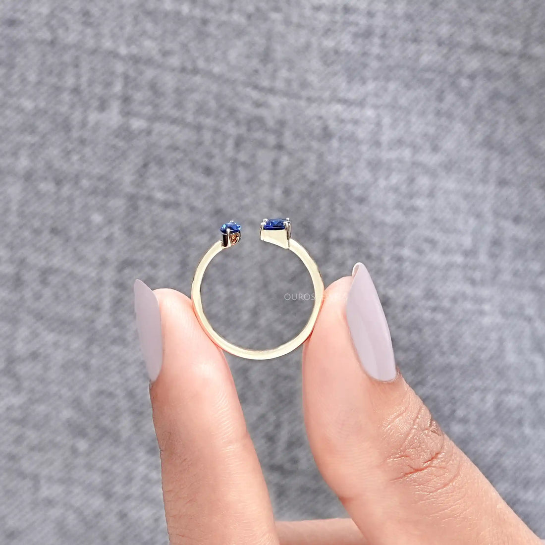 Two Stone Gemstone Ring Rings