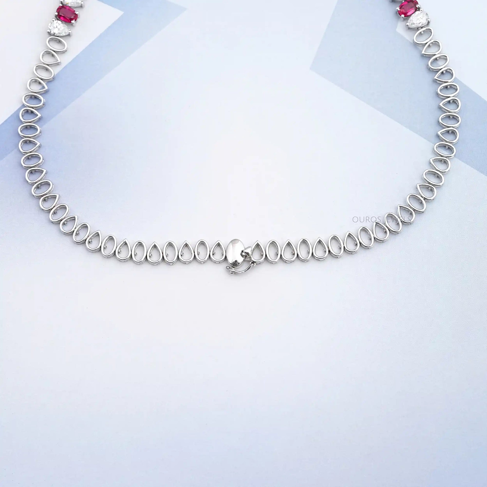 Ruby Gemstone & Lab Grown Diamond Necklace Necklaces