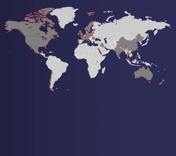 Mobile World Map Banner