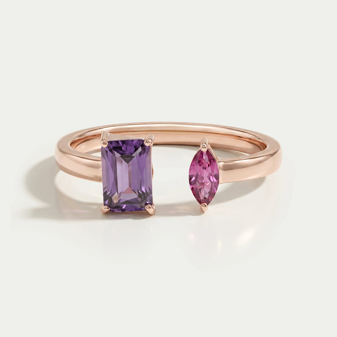 Emerald And Marquise Gemstone Toi Moi Ring Ring
