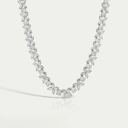 Marquise & Round Diamond Choker Necklace Necklaces