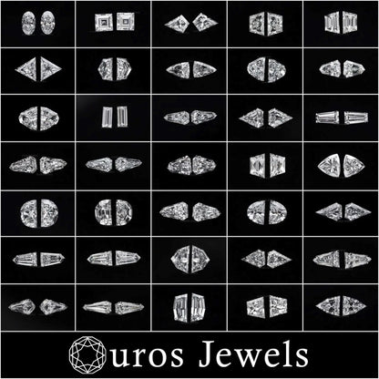 Unique Cone Cut Lab Diamond Matching Pair Loose