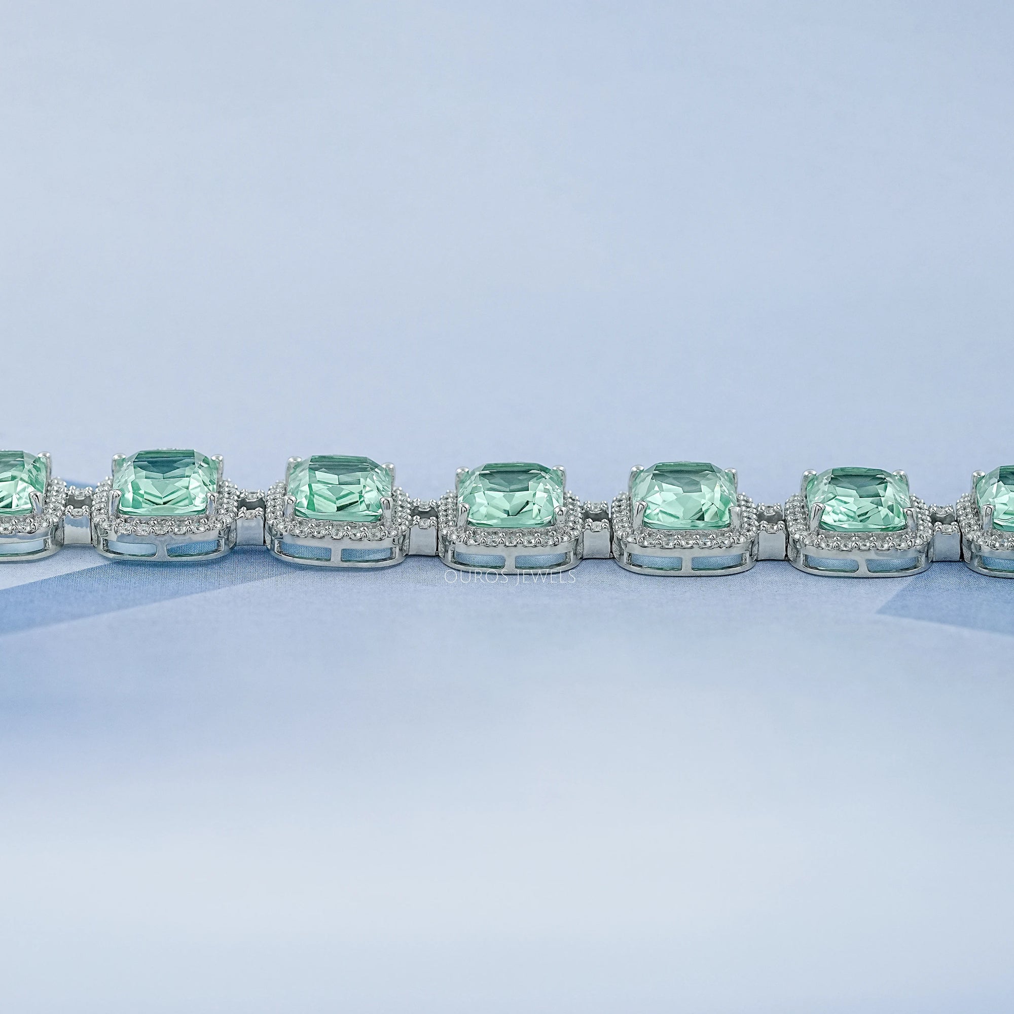 Red Ruby Oval lab Gemstone Bracelet