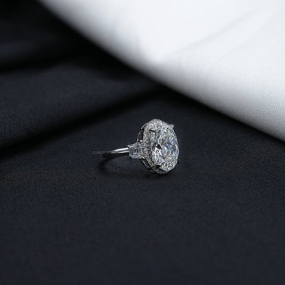 Molly Sims Oval Three Stone Ring - 96th Annual Academy Awards