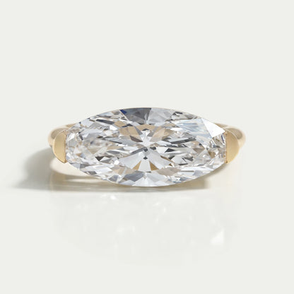 Moval Cut Diamond Engagement Ring