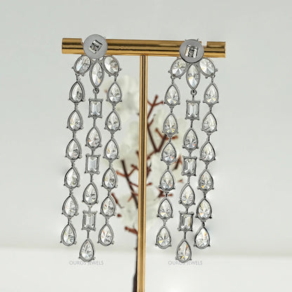 Multi Lab Diamond Chandelier Earrings Earrings
