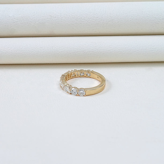 Eternity Ring with Baguette and Trillion Diamond