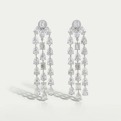 Multi Lab Diamond Chandelier Earrings Earrings