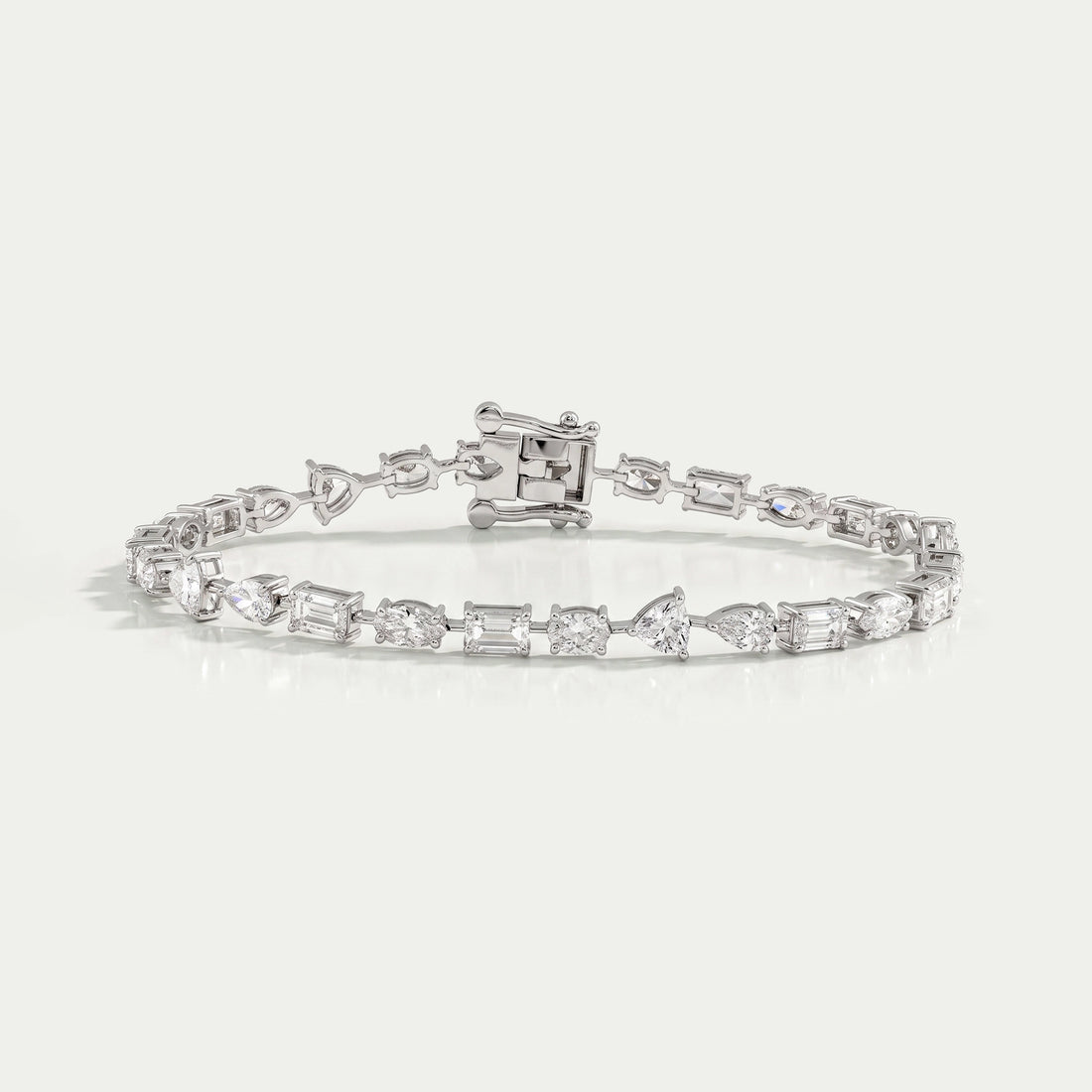 Multi Shape Lab Diamond Linked Bracelet Bracelet