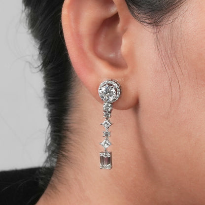 Multi Shape Lab Grown Diamond Earring