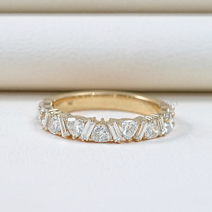 Eternity Ring with Baguette and Trillion Diamond