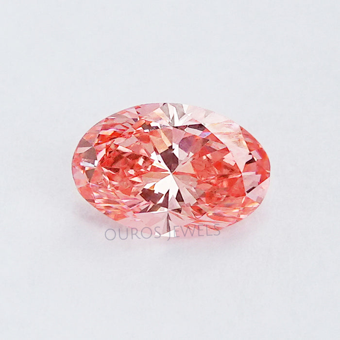 Fancy Pink Oval Lab Made Diamond