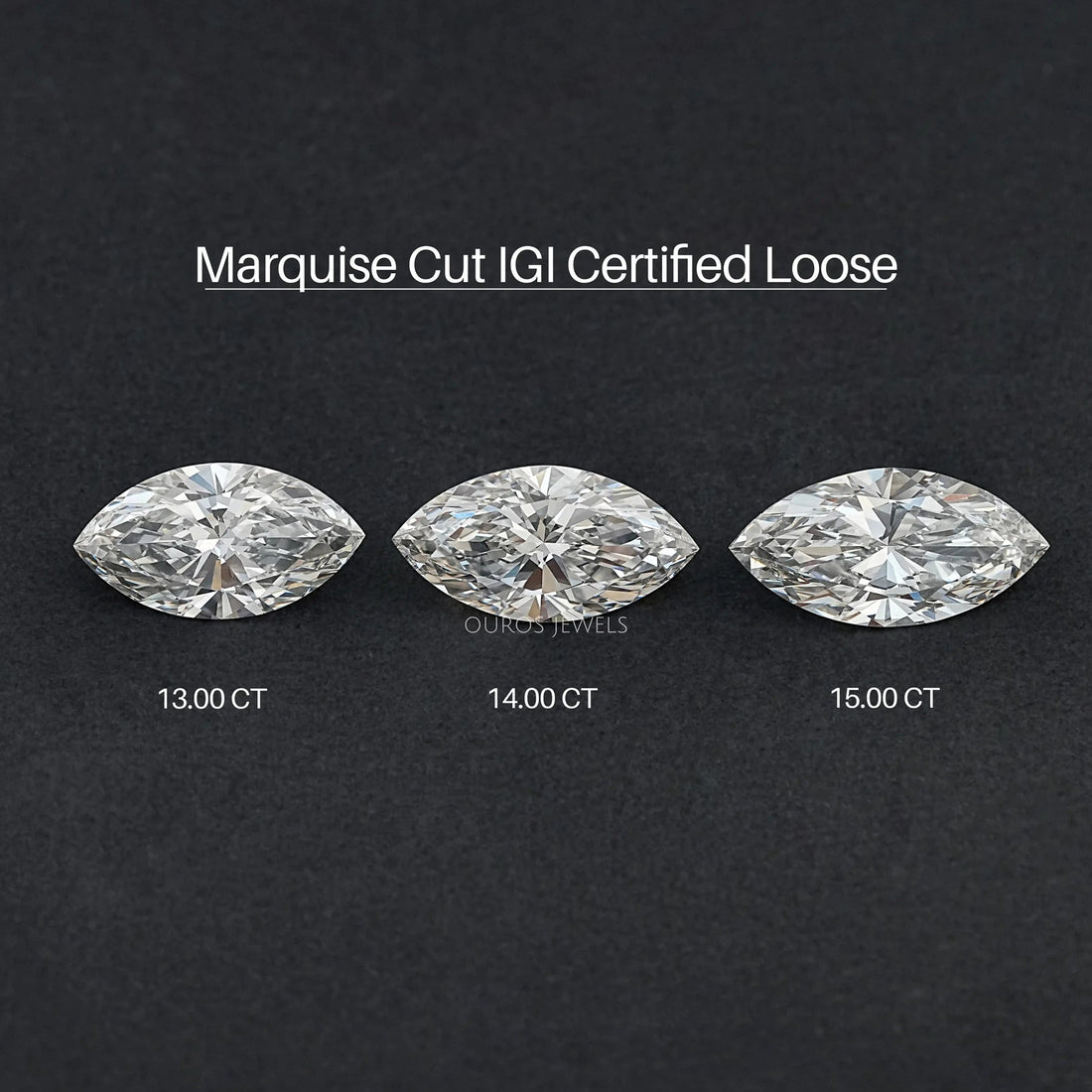 Certified Marquise Cut Lab Grown Diamond Loose