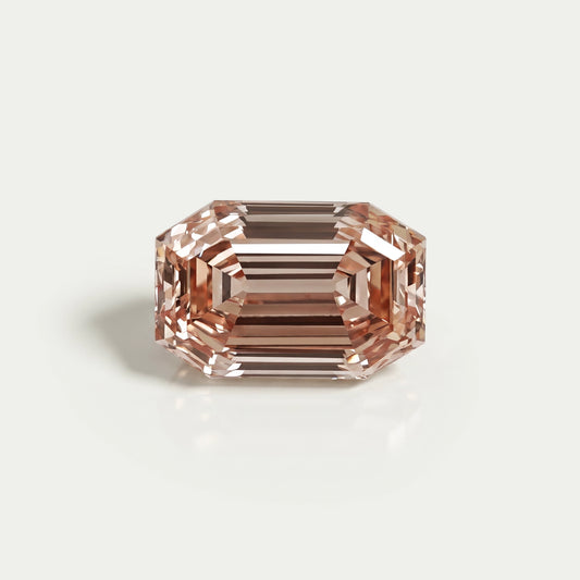 Champagne Old Mine Emerald Lab Grown Diamond Loose
