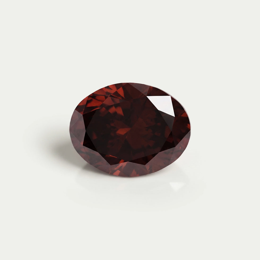 Oval Cut Lab Grown Dark Brown Diamond Loose