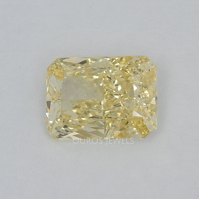 Loose Yellow Radiant Cut Lab Certified Diamond