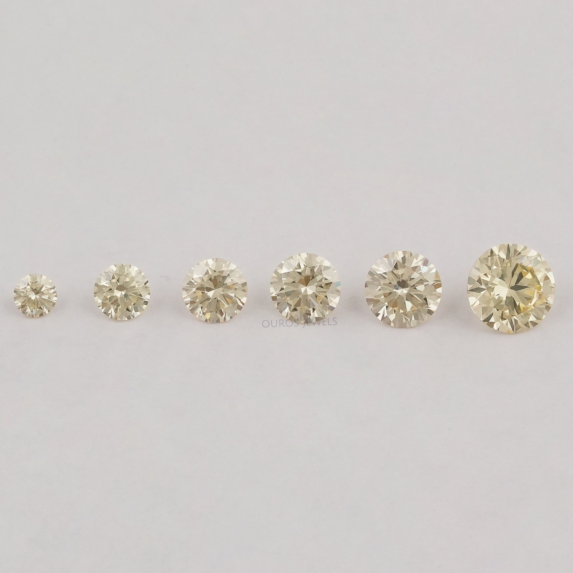 Brilliant Fancy Round Yellow Lab Diamonds Loose