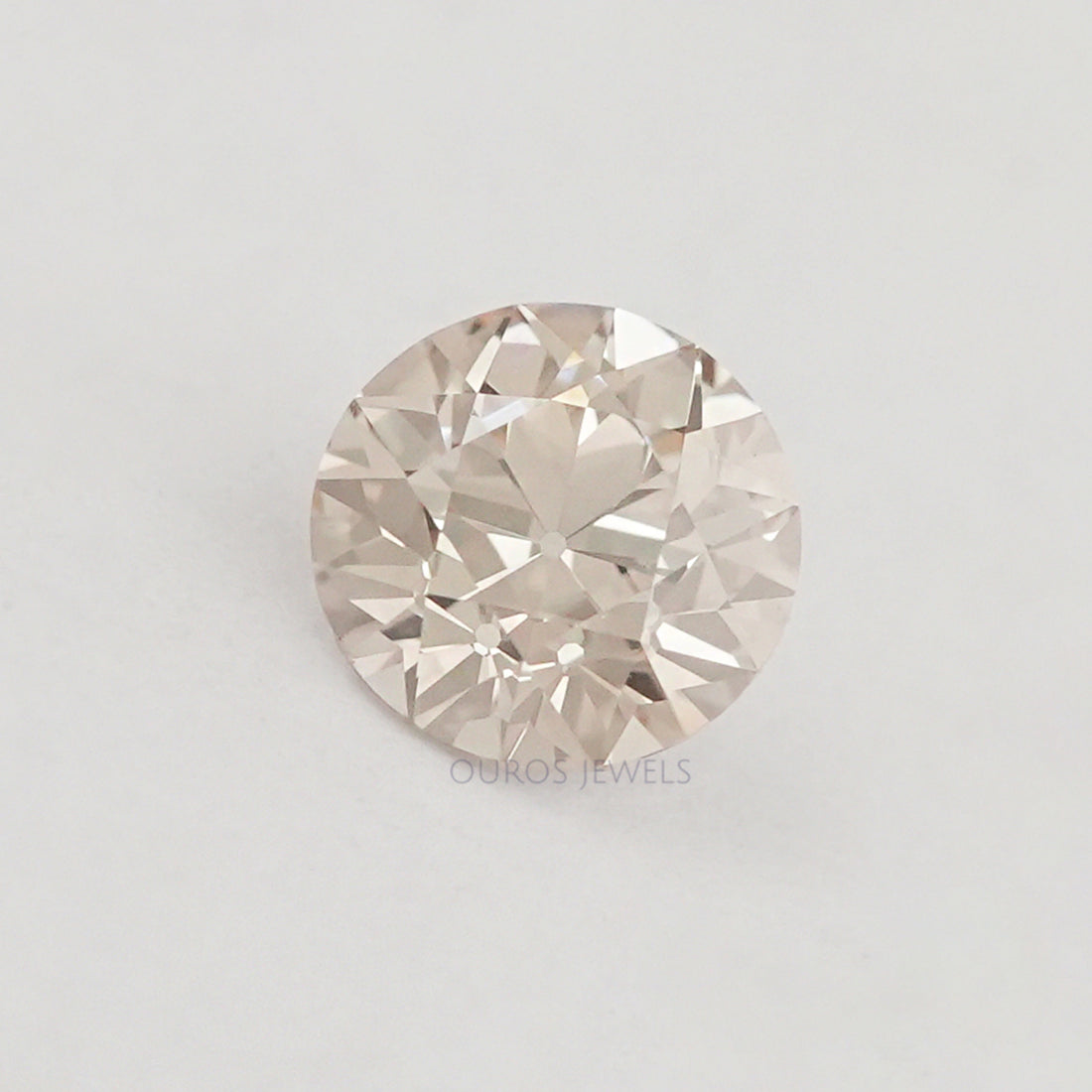 Flower Pattern Old European Round Cut Loose Diamond