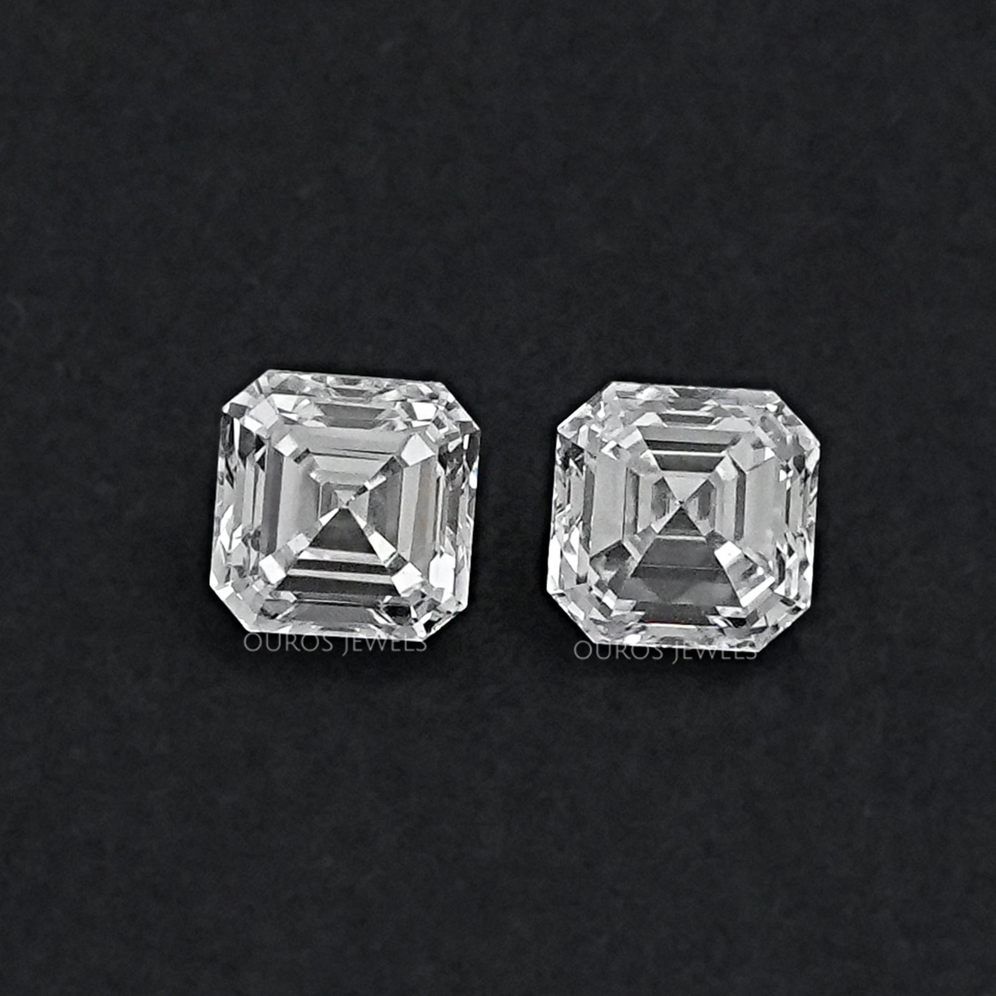 Asscher Cut Loose Lab Diamond Pair Loose