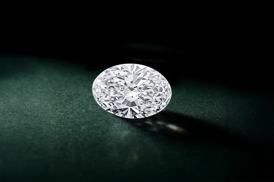 Pure Sparkle: 8X Cut Oval Shape Lab Grown Diamond