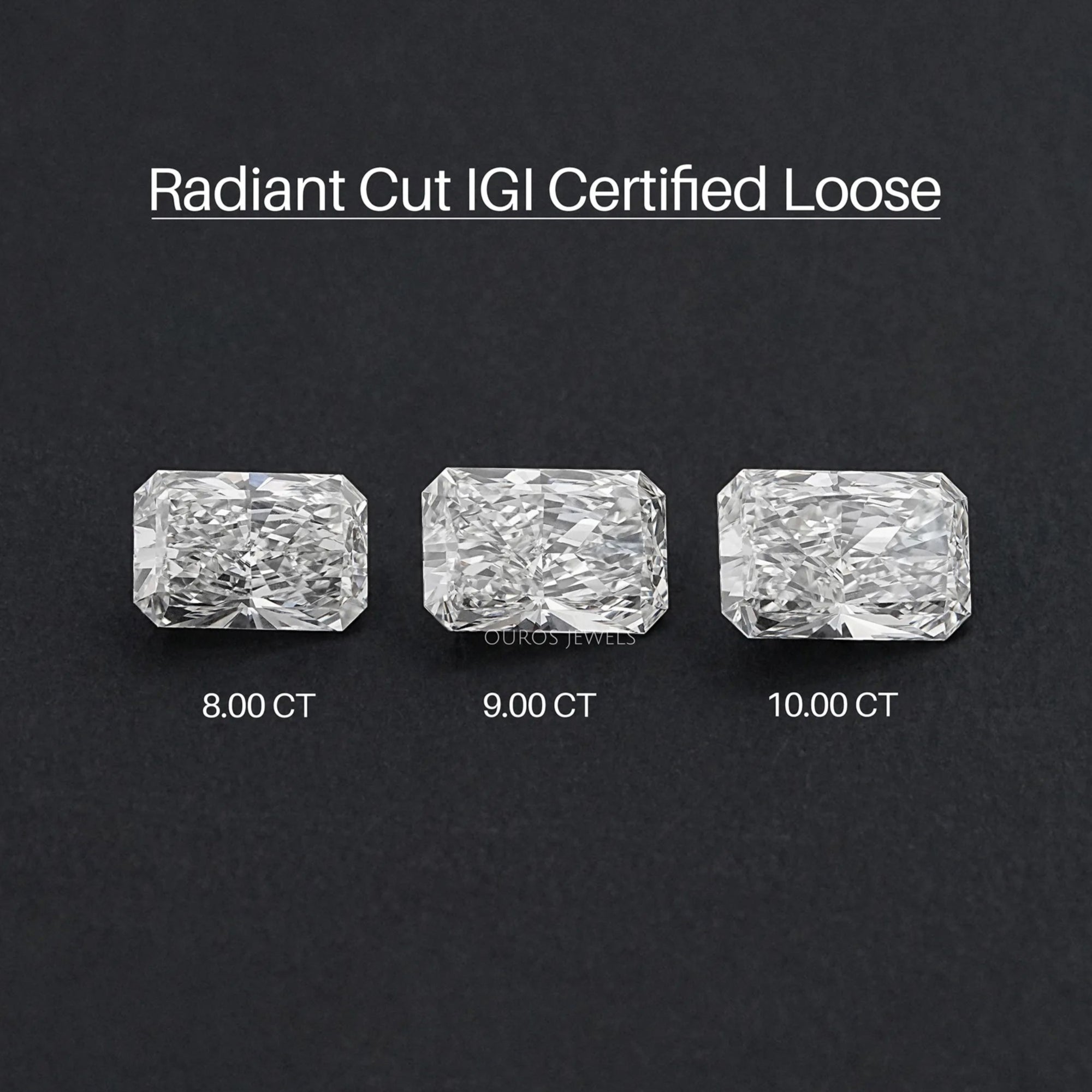 IGI Certified Radiant Cut Lab Grown Diamond Loose