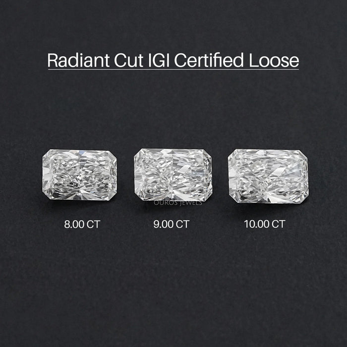 IGI Certified Raidiant Cut Lab Diamonds