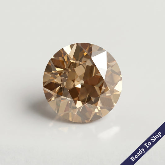 Champagne Old European Round Cut Diamond Loose Loose