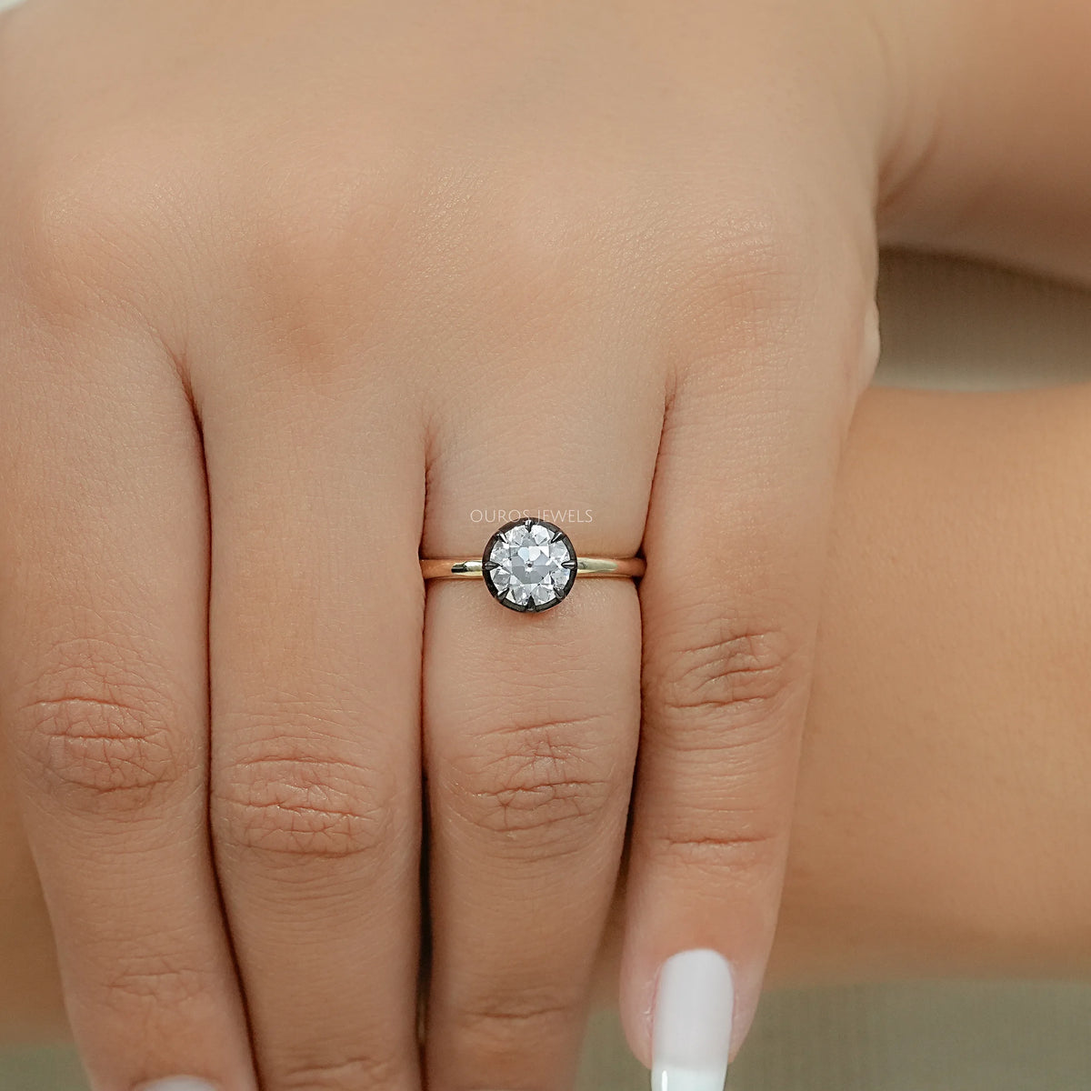 Toi Et Moi Pear Lab Grown Diamond Bypass Engagement Ring