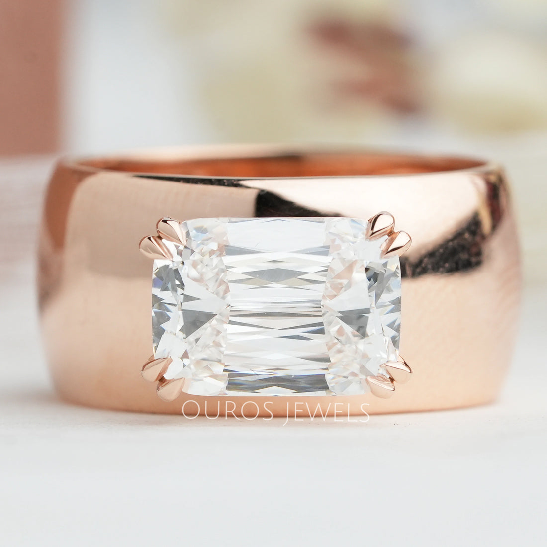 Criss Cut Lab Grown Diamond Engagement Ring
