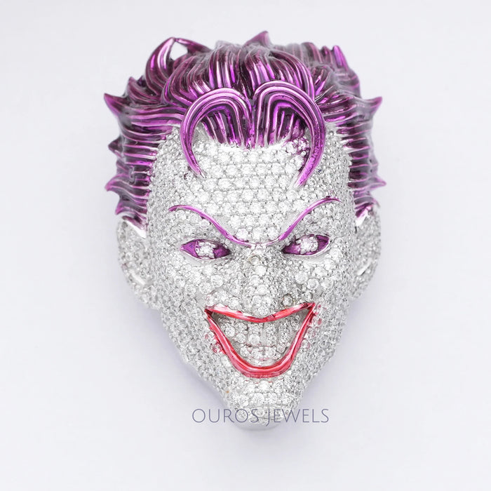 Iced Out Joker Hip Hop Diamond Pendant