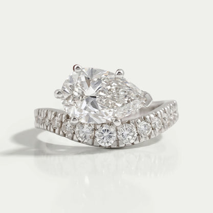 Round Diamond Hidden Eternity Wedding Band 