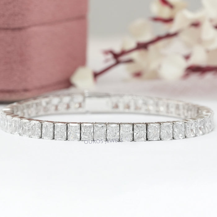 Radiant Cut Diamond Channel Set Bracelet